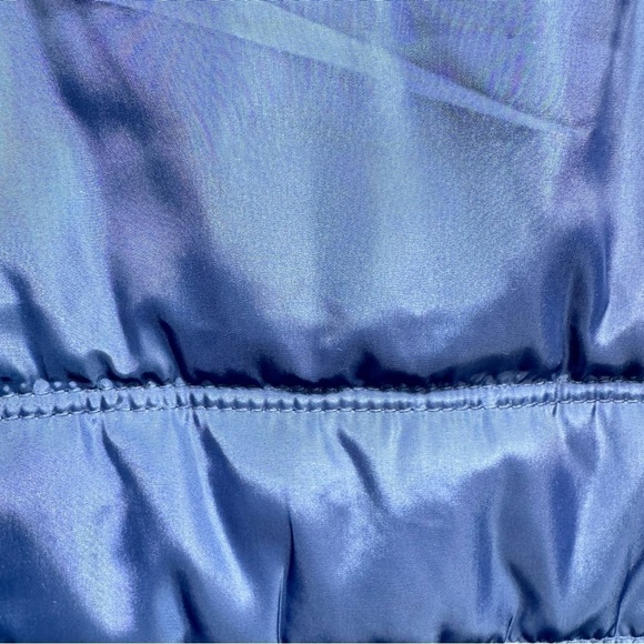 Men’s Black & Blue Colorblock Puffer Vest Zip Front Size Small - Picture 9 of 11